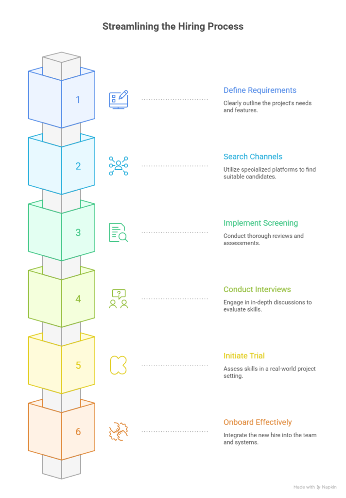 Step-by-Step Hiring Checklist - visual selection