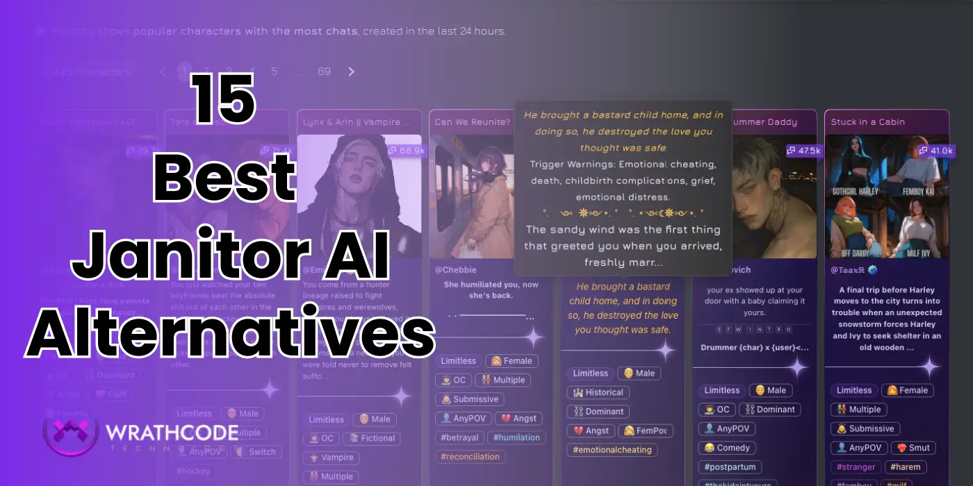 Janitor Coding 15 Best Janitor AI Alternatives in 2026 - Wrathcode