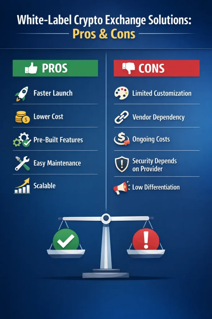 Pros and Cons of White label crypto exchange solution