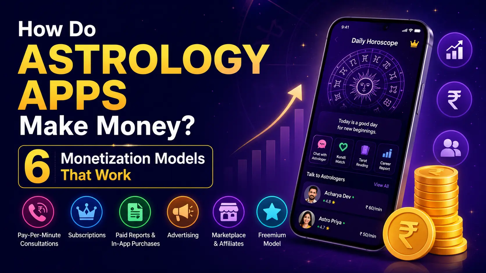 How Do Astrology Apps Make Money? 6 Monetization Models That Work